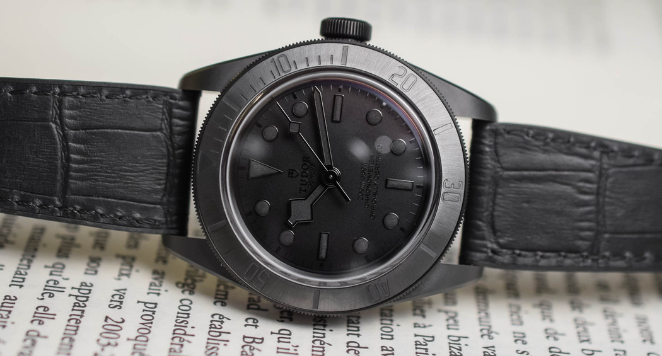 blacked-out watch